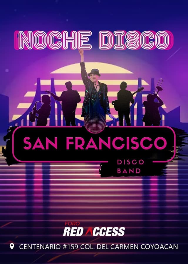 San Francisco disco band en concierto